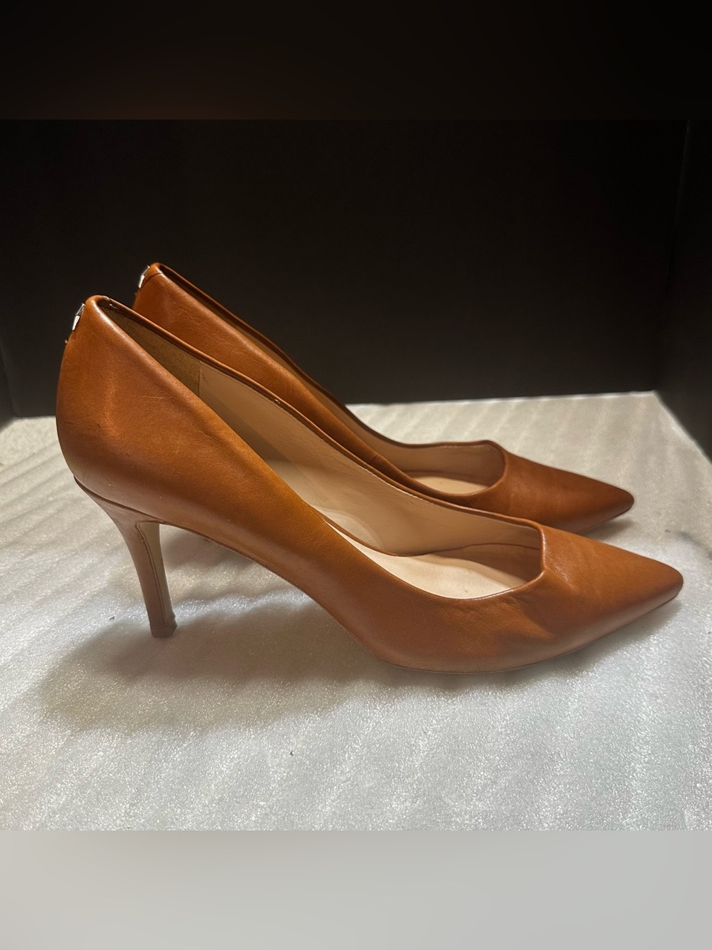 Aldo Tan Leather Pointed-Toe Pumps